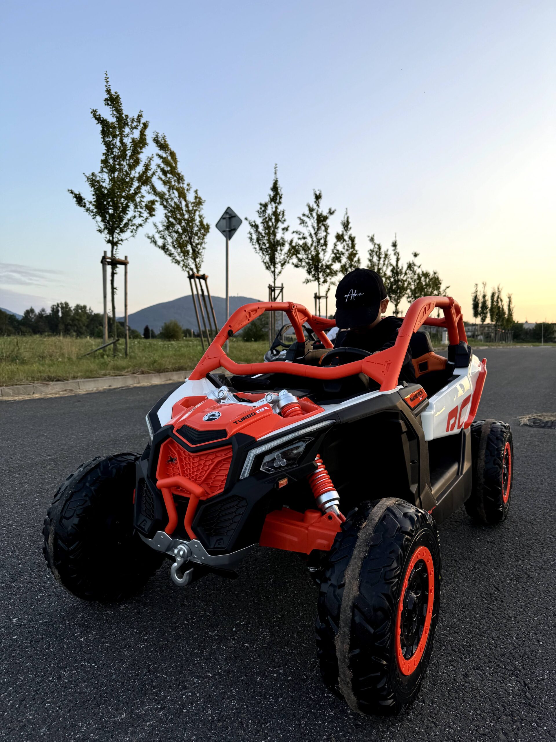Mamido Mamido Elektrické autíčko Buggy Maverick Can-Am 2x24V 4x200W EVA oranžové - Obrázek 2