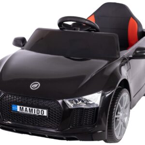 Mamido Mamido Elektrické autíčko Fast Wing eko-kůže černé