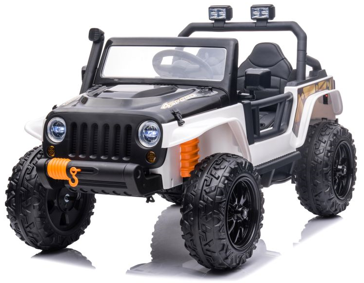 Mamido Mamido Elektrické autíčko Jeep 4Speed 24V | 4x200W bílé