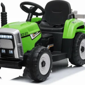 Mamido Elektrický traktor s vlečkou Blow zelený