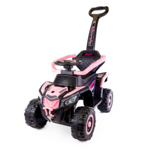 Mamido Mamido Speed MT280 Dětské elektrické odrážedlo | autíčko 3v1 s vodící tyčí růžové