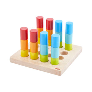 Stohovací motorická hra s válečky