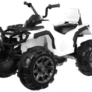 mamido Dětská elektrická čtyřkolka ATV bílá