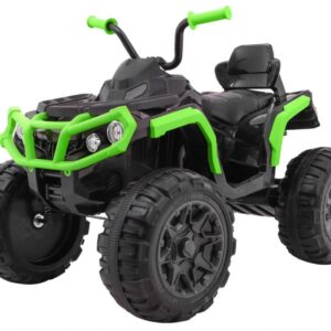 mamido Dětská elektrická čtyřkolka ATV černo-zelená