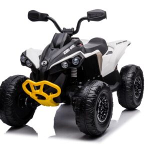 mamido Dětská elektrická čtyřkolka Can-Am Renegade 180W 4x4 bílá