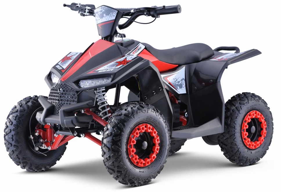 mamido Dětská elektrická čtyřkolka HIPERFECT červená