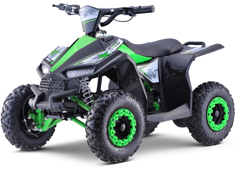 mamido Dětská elektrická čtyřkolka HIPERFECT zelená