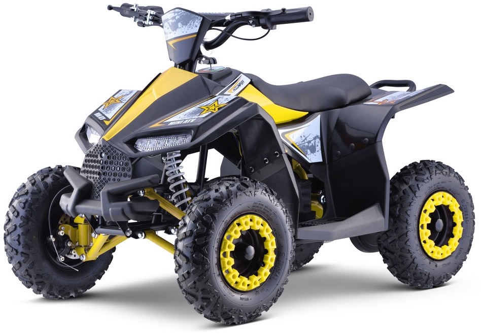 mamido Dětská elektrická čtyřkolka HIPERFECT žlutá