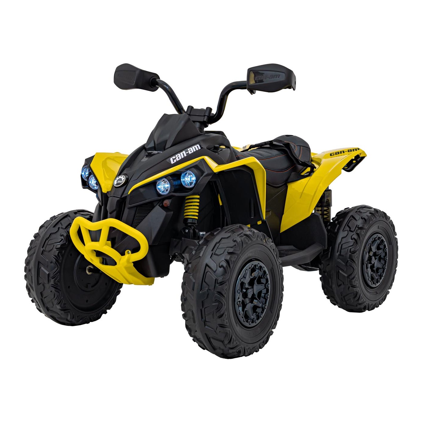 mamido Dětská elektrická čtyřkolka Maverick ATV 2x200W žlutá