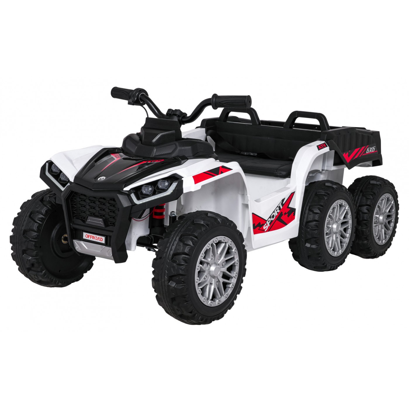 mamido Dětská elektrická čtyřkolka Quad Sport TX ATV bílá