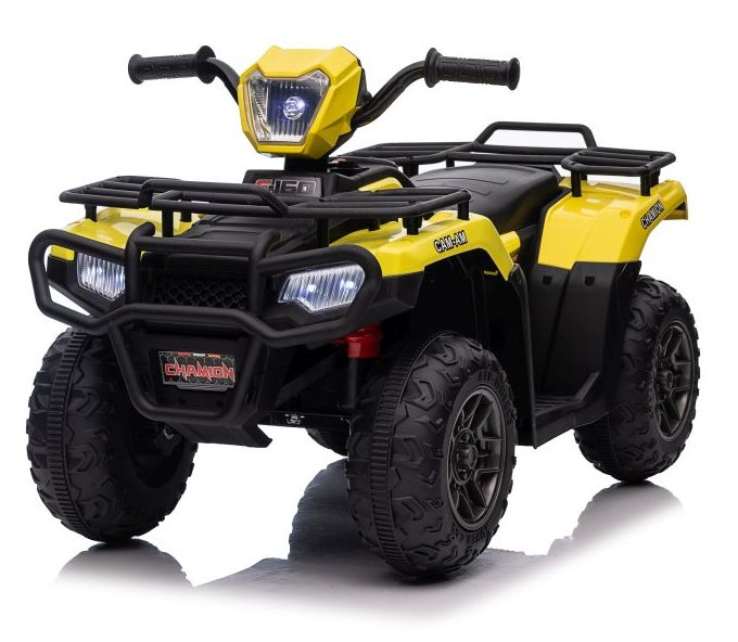 mamido Dětská elektrická čtyřkolka Superme žlutá