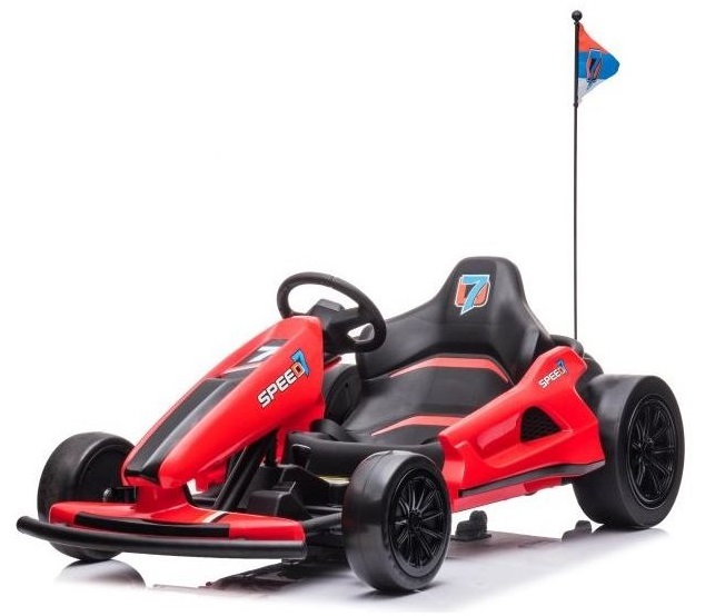 mamido Dětská elektrická motokára A035 Drift červená