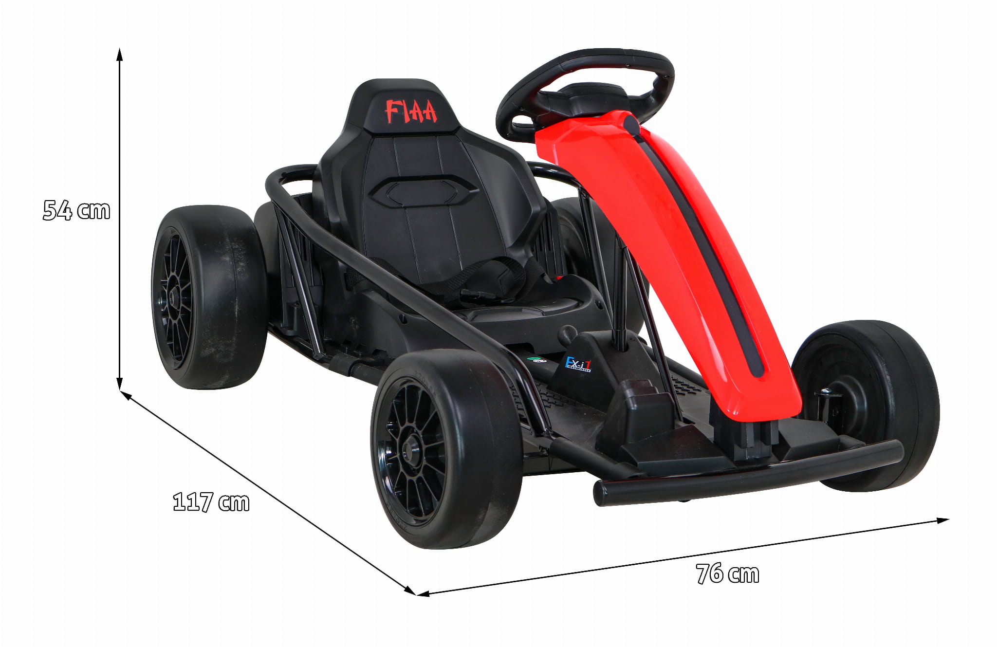 Dětská elektrická motokára FX1 Drift Master červená - Obrázek 2