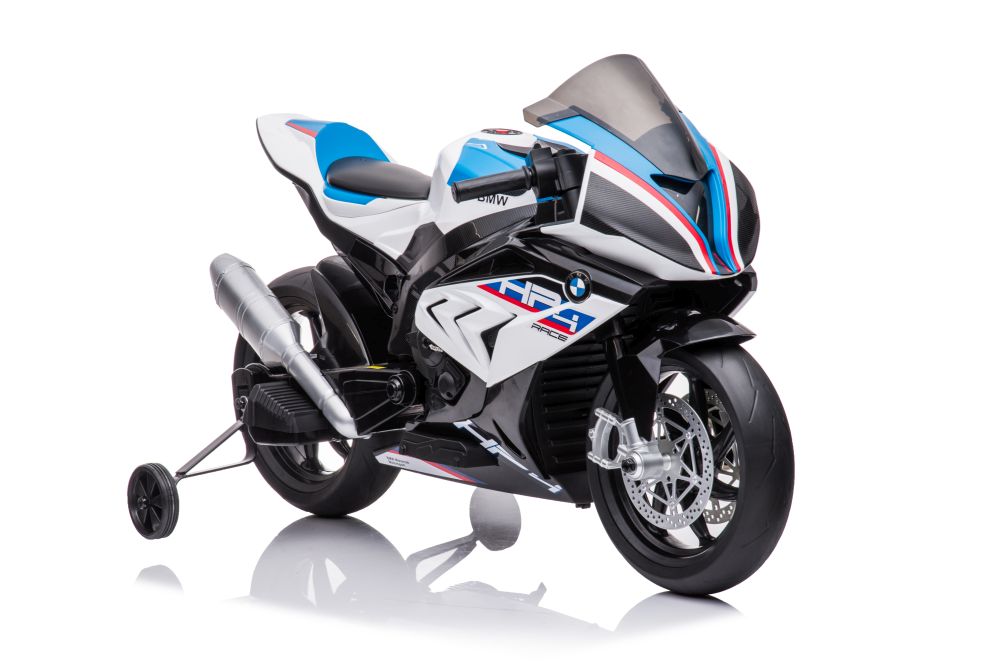 Dětská elektrická motorka BMW HP4 Race JT5001 bílá - Obrázek 2