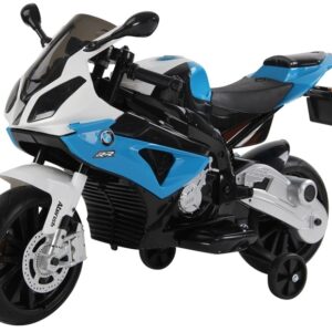 mamido Dětská elektrická motorka BMW S1000RR Maxi modrá