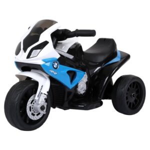 mamido Dětská elektrická motorka BMW S1000RR tříkolka modrá