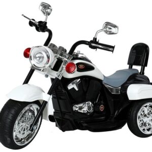 mamido Dětská elektrická motorka Chopper bílá