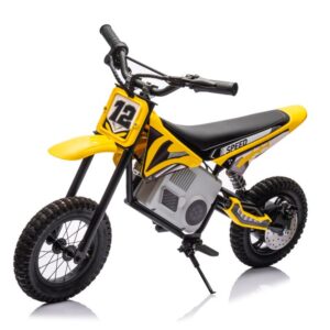 mamido Dětská elektrická motorka Cross 350W 36V žlutá