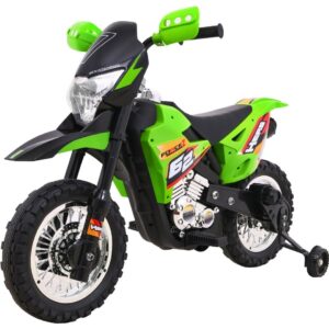 mamido Dětská elektrická motorka Cross Force zelená