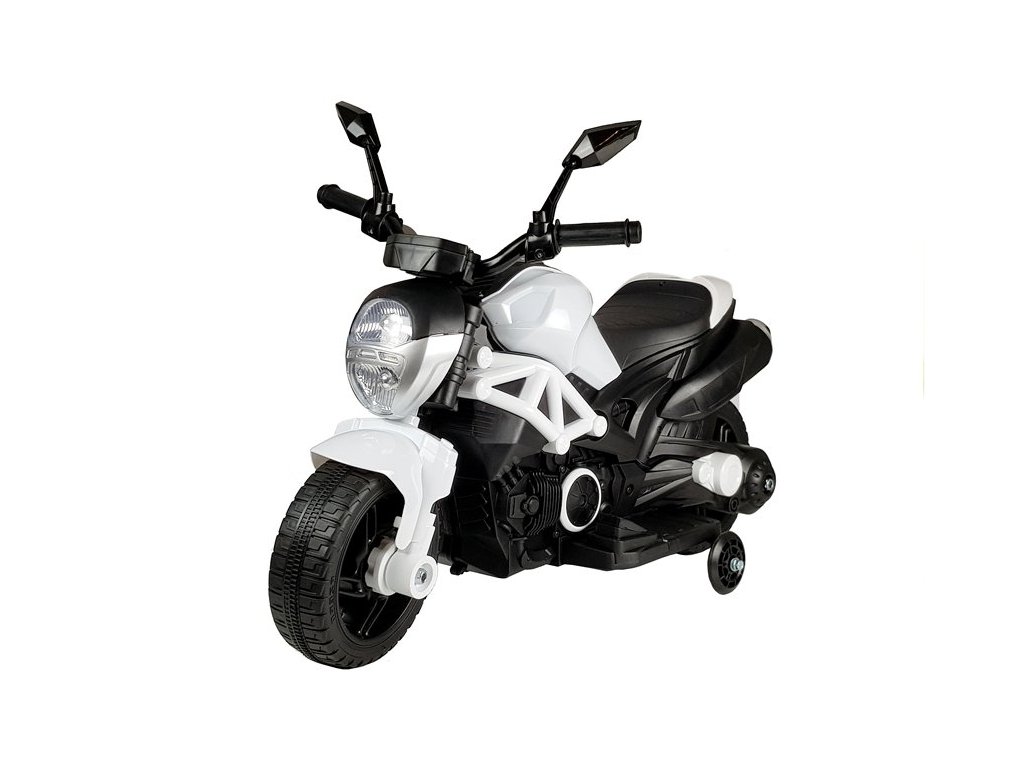 mamido Dětská elektrická motorka GTM188 bílá