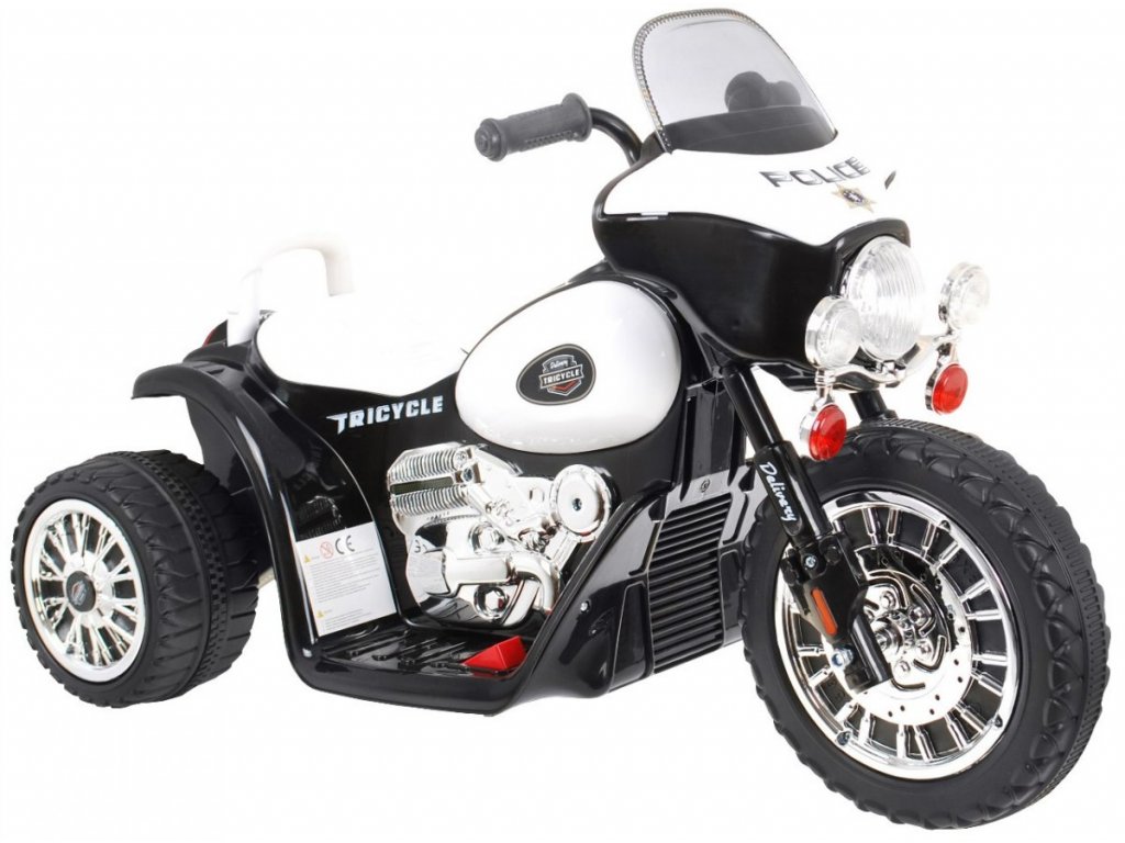 Dětská elektrická motorka JT568 černá - Obrázek 2