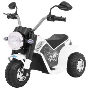 mamido Dětská elektrická motorka MiniBike bílá JC916