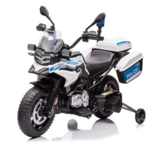mamido Dětská elektrická motorka Policie BMW bílá