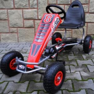 mamido Dětská šlapací motokára G5 červená