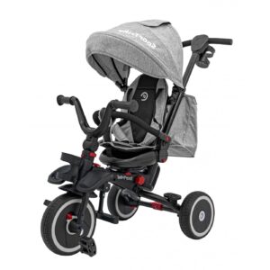 mamido Dětská tříkolka RIDER se stříškou šedá