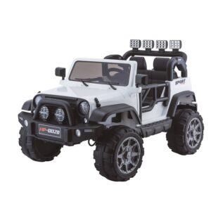 mamido Dětské elektrické autíčko Jeep HP012 bílé
