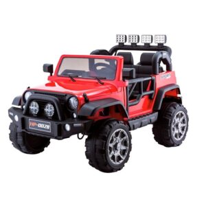 mamido Dětské elektrické autíčko Jeep HP012 červené