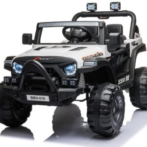 mamido Dětské elektrické autíčko Jeep Target bílé