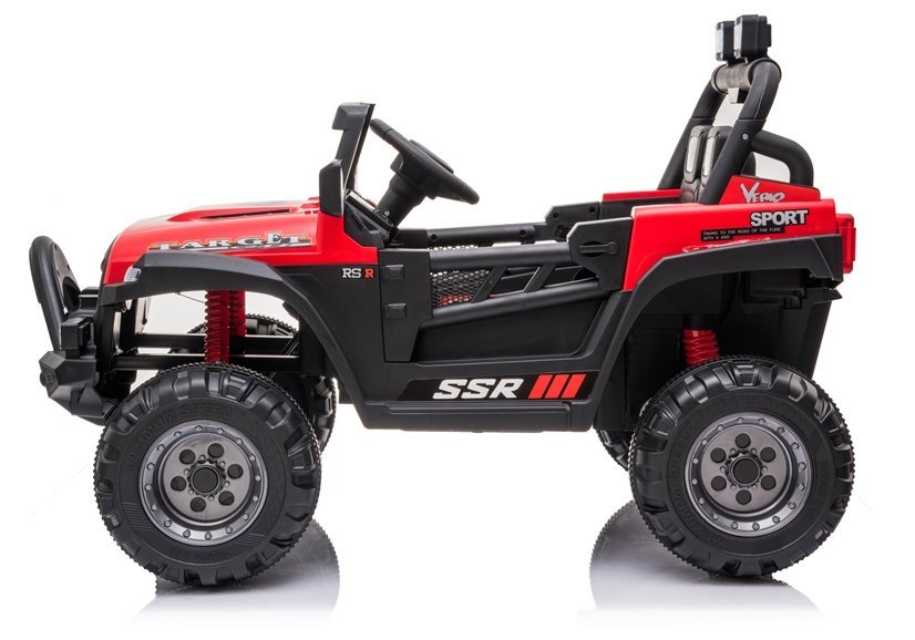 Dětské elektrické autíčko Jeep Target červené - Obrázek 2