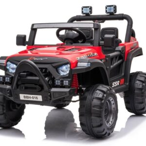 mamido Dětské elektrické autíčko Jeep Target červené