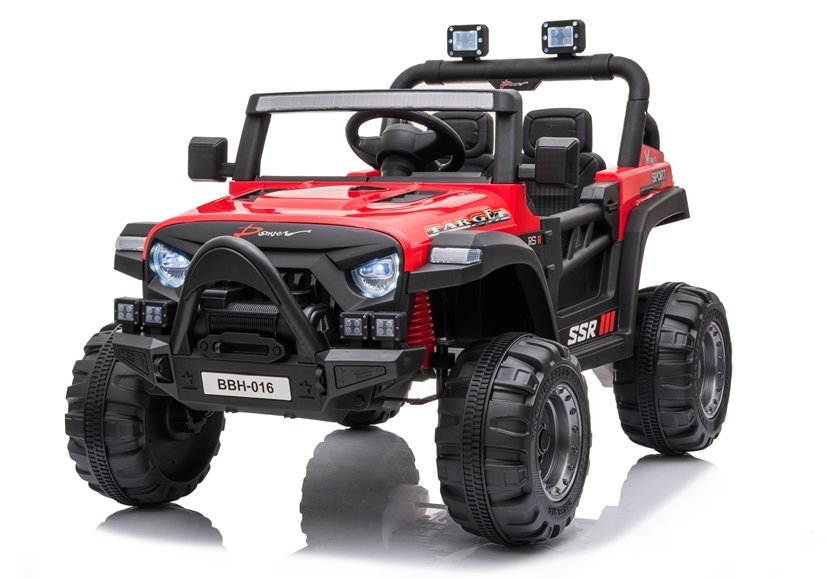 mamido Dětské elektrické autíčko Jeep Target červené