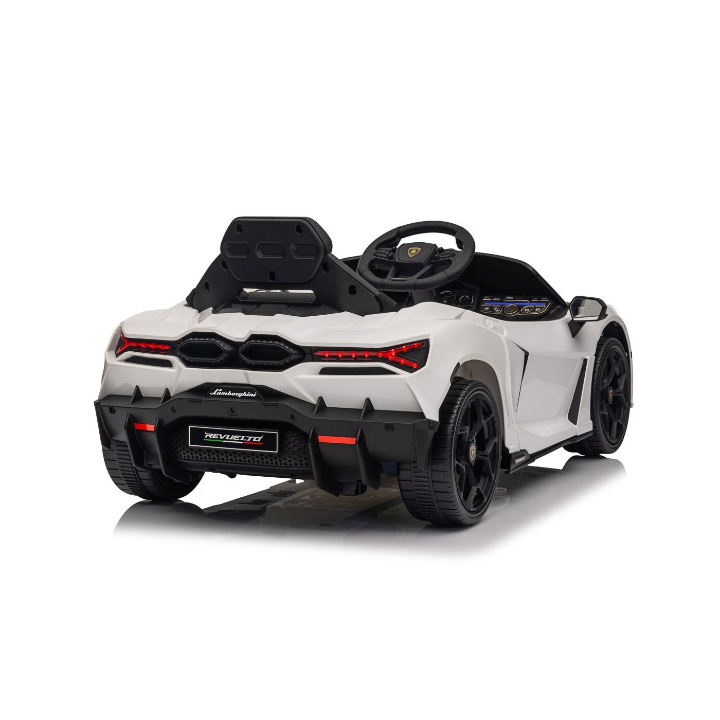 Dětské elektrické autíčko Lamborghini Revuelto bílé - Obrázek 2