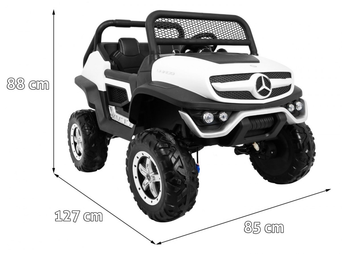 Dětské elektrické auto Buggy 4x4 Mercedes-Benz Unimog bílé - Obrázek 2