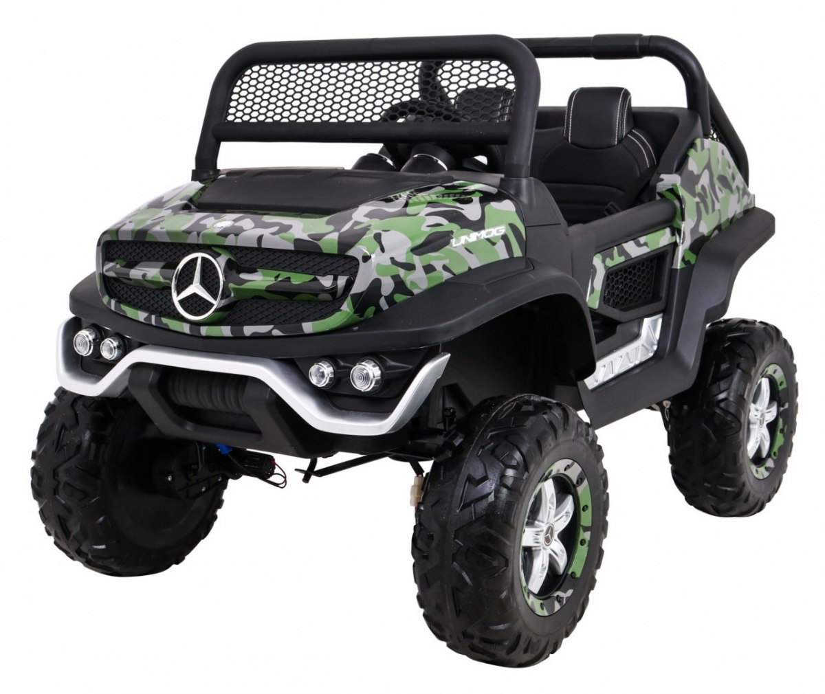 mamido Dětské elektrické auto Buggy 4x4 Mercedes-Benz Unimog maskáčové