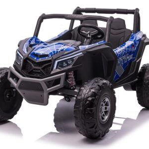 mamido Dětské elektrické auto Buggy UTV-MX 4x4 LCD MP4 Spider lakované modré