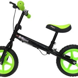 mamido Dětské odrážedlo R4 12'' zeleno-černé