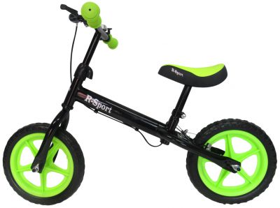 mamido Dětské odrážedlo R4 12'' zeleno-černé