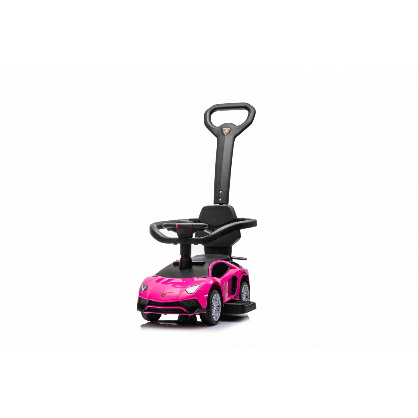 mamido Dětské odrážedlo auto s vodící tyčí Lamborghini Aventador SV růžové