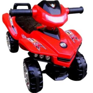 mamido Dětské odrážedlo čtyřkolka J5 červené