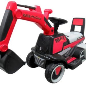 mamido Dětský elektrický bagr C3 červený