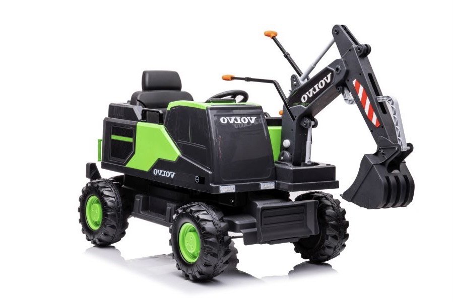Dětský elektrický bagr Volvo DK zelený - Obrázek 2