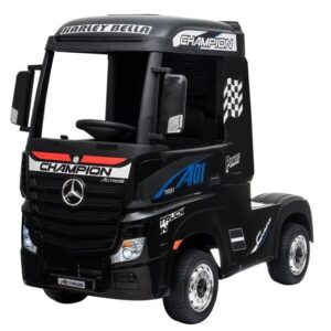 mamido Dětský elektrický kamion Mercedes-Benz Actros 4x4 MP4 lakovaný černý