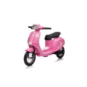 mamido Dětský elektrický skútr Retro 23 růžový