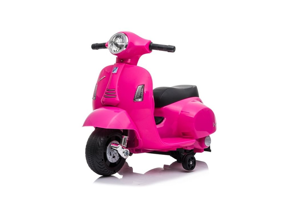 mamido Dětský elektrický skútr Vespa 300 Mini růžový