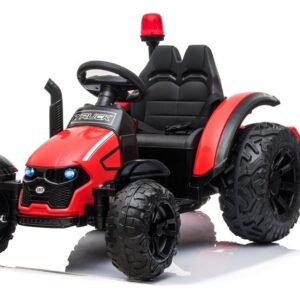 mamido Dětský elektrický traktor s vlečkou Truck červený