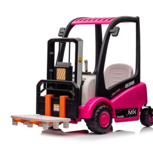 mamido Dětský elektrický vysokozdvižný vozík XMX638 růžový